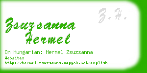 zsuzsanna hermel business card